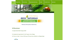 Desktop Screenshot of beck-naturgas.de